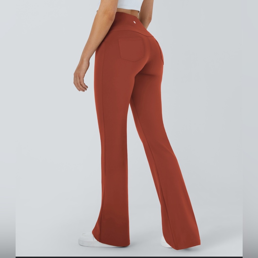 HALARA Brown Boot Cut Flare Pants